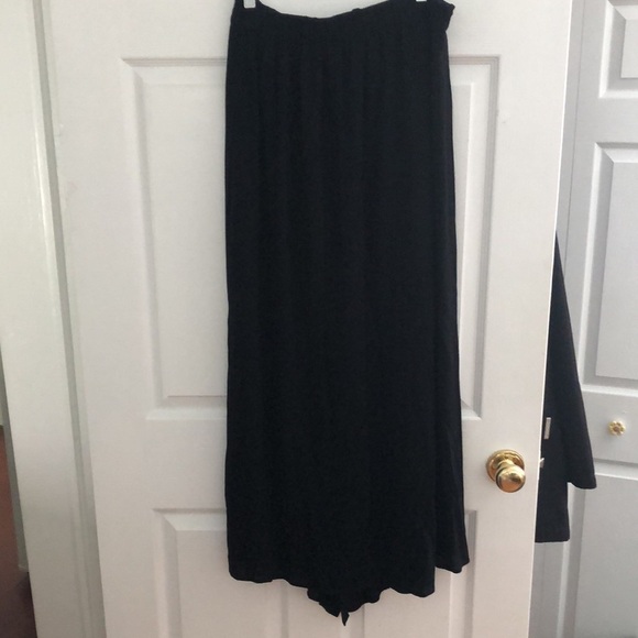 Forever 21 Black Button up asymmetrical Maxi Skirt - Picture 8 of 14